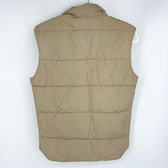 Vintage Woolrich Puffer Vest Khaki Size Small - Picture 6 of 9